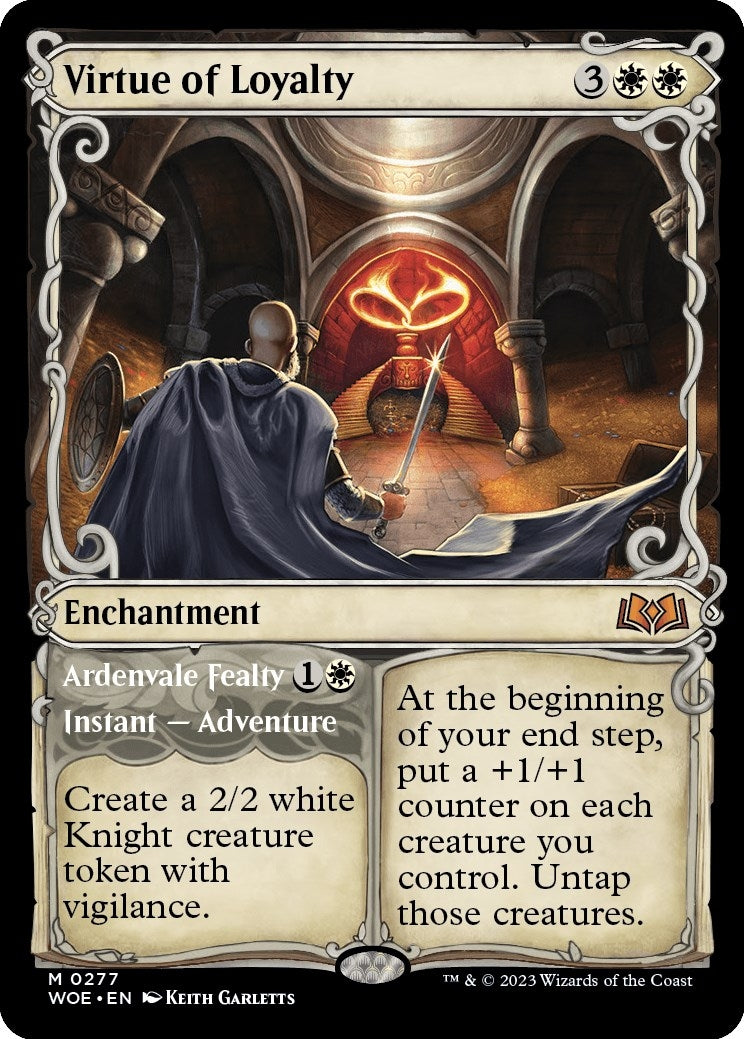 Virtue of Loyalty (Showcase) (277) (Wilds of Eldraine)