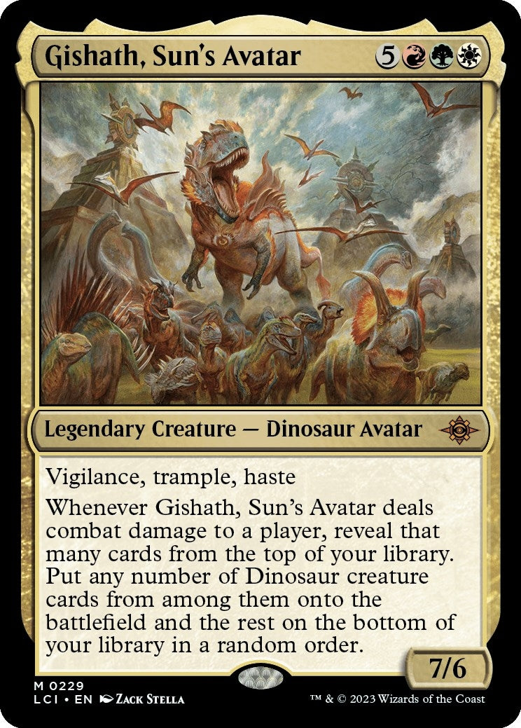 Gishath, Sun's Avatar (229) (The Lost Caverns of Ixalan) (Foil)