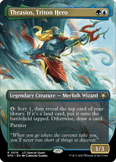 Thrasios, Triton Hero (Borderless) (16) (Special Guests) (Foil)