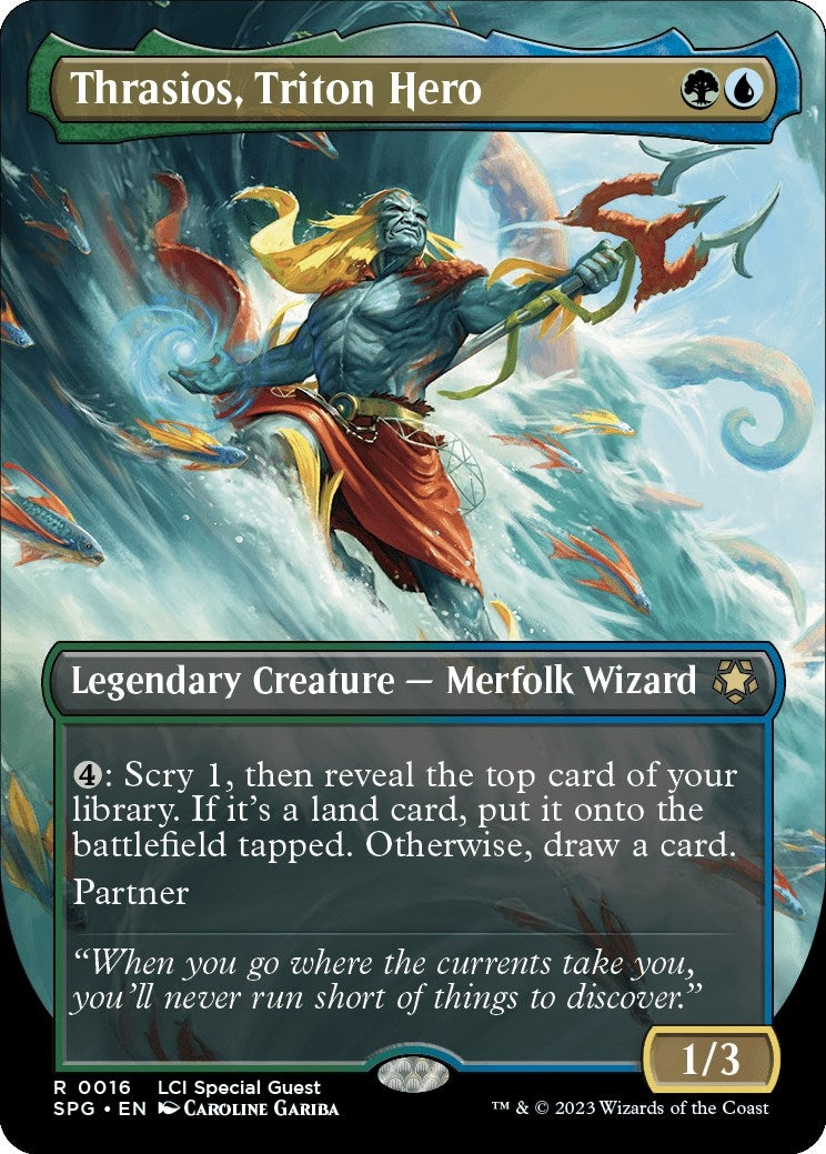 Thrasios, Triton Hero (Borderless) (16) (Special Guests) (Foil)