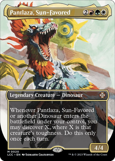Pantlaza, Sun-Favored (Borderless) (20) (The Lost Caverns of Ixalan) (Foil)