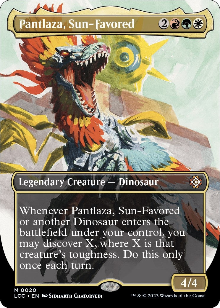 Pantlaza, Sun-Favored (Borderless) (20) (The Lost Caverns of Ixalan) (Foil)