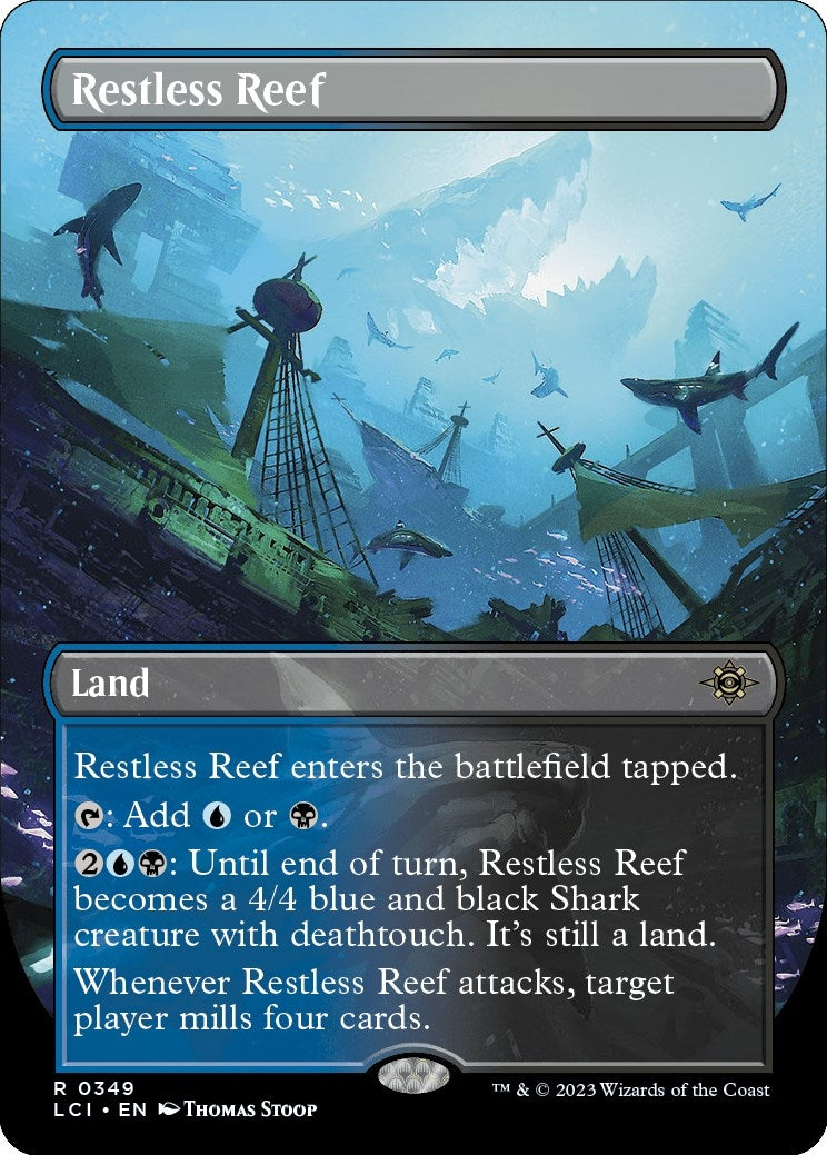 Restless Reef (Borderless) (349) (The Lost Caverns of Ixalan) (Foil)