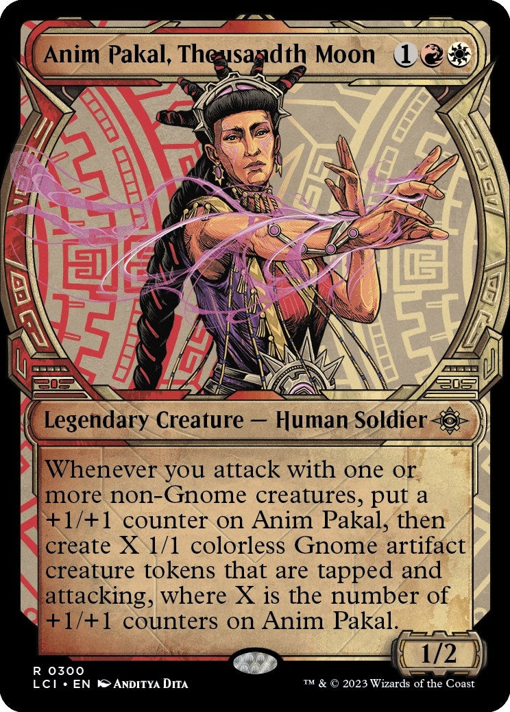 Anim Pakal, Thousandth Moon (Showcase) (300) (The Lost Caverns of Ixalan) (Foil)
