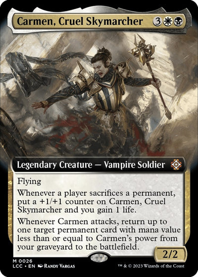 Carmen, Cruel Skymarcher (Extended Art) (26) (The Lost Caverns of Ixalan) (Foil)