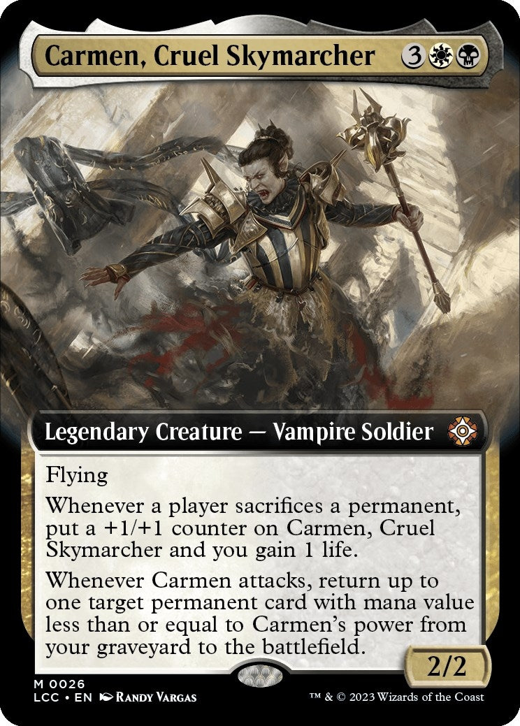 Carmen, Cruel Skymarcher (Extended Art) (26) (The Lost Caverns of Ixalan) (Foil)