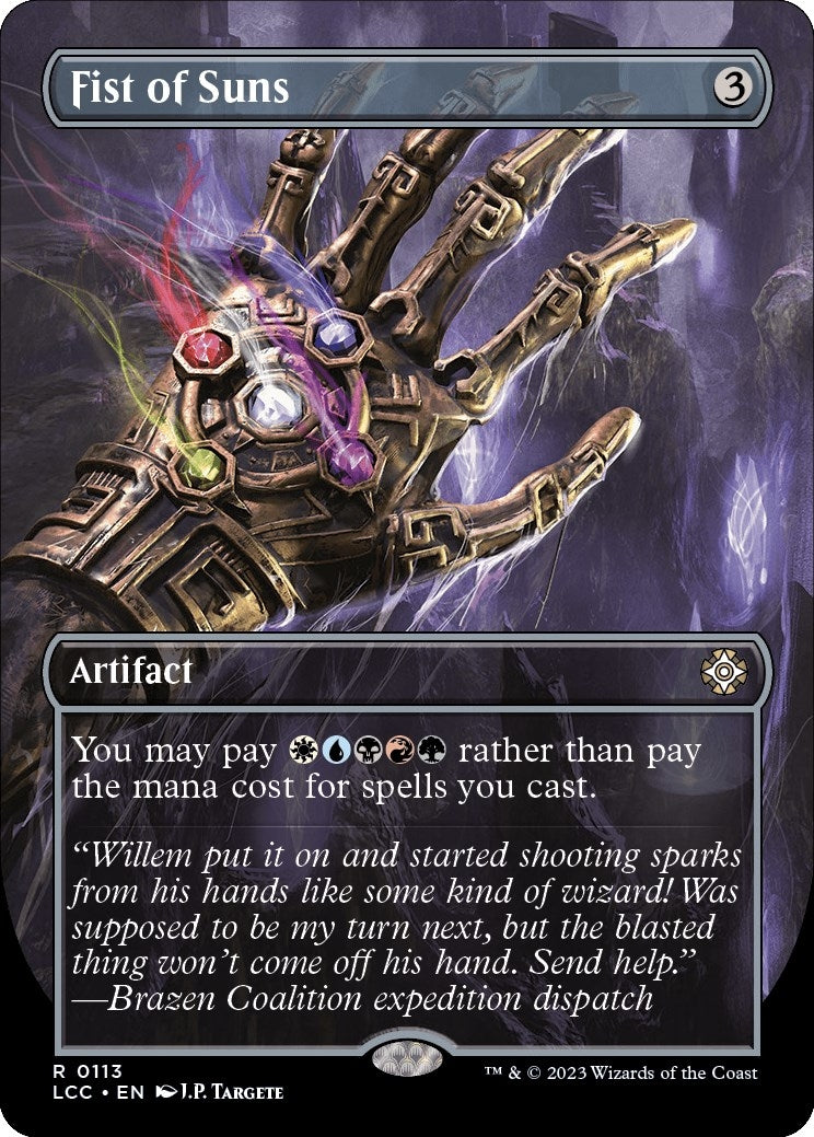 Fist of Suns (Borderless) (113) (The Lost Caverns of Ixalan) (Foil)