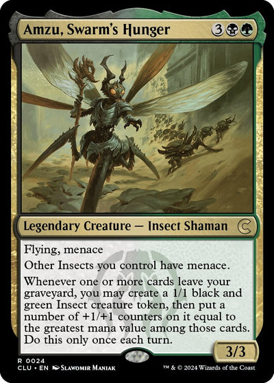 Amzu, Swarm's Hunger (24) (Ravnica: Clue Edition)