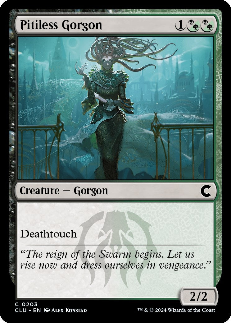 Pitiless Gorgon (203) (Ravnica: Clue Edition)