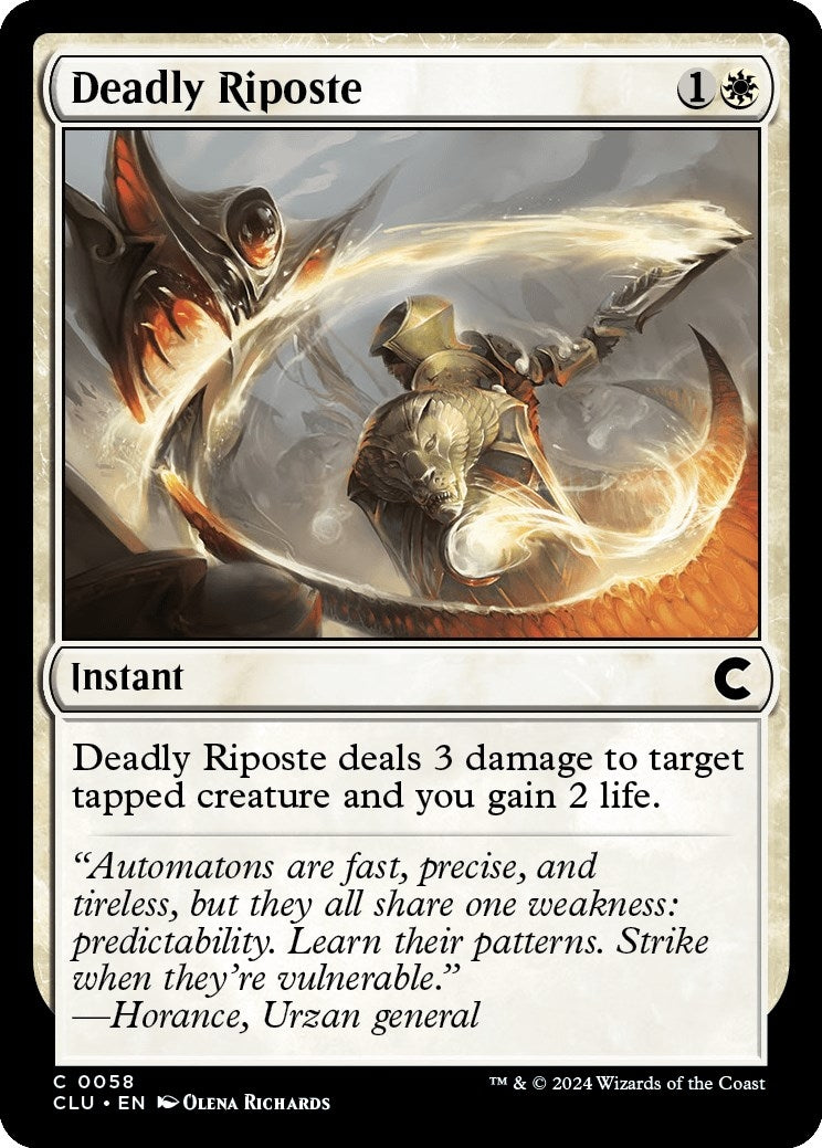 Deadly Riposte (58) (Ravnica: Clue Edition)