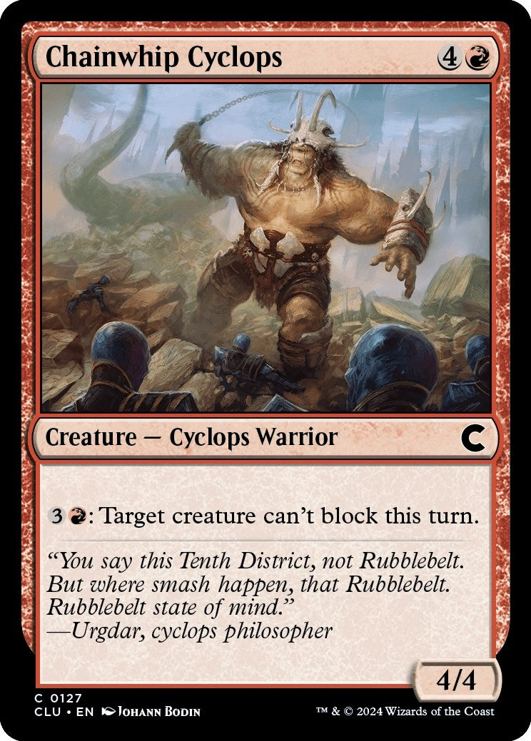 Chainwhip Cyclops (127) (Ravnica: Clue Edition)