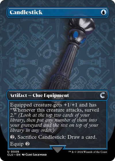 Candlestick (Borderless) (8) (Ravnica: Clue Edition)