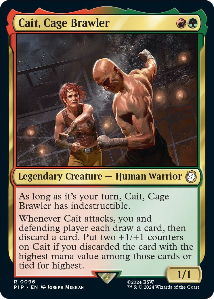 Cait, Cage Brawler (96) (Universes Beyond: Fallout) (Foil)