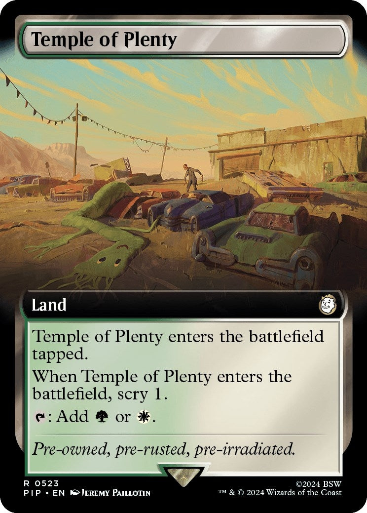 Temple of Plenty (Extended Art) (523) (Universes Beyond: Fallout)
