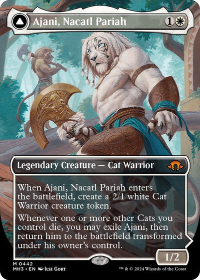 Ajani, Nacatl Pariah (Borderless) (442) (Modern Horizons 3)