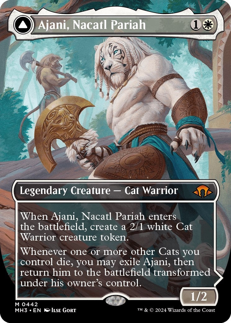 Ajani, Nacatl Pariah (Borderless) (442) (Modern Horizons 3)