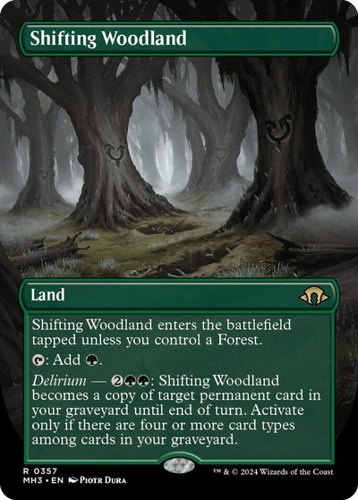 Shifting Woodland (Borderless) (357) (Modern Horizons 3) (Foil)