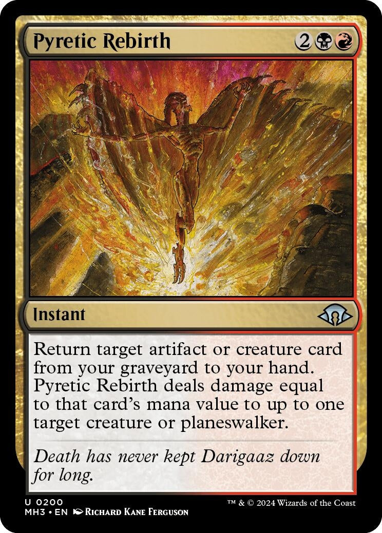 Pyretic Rebirth (200) (Modern Horizons 3) (Foil)