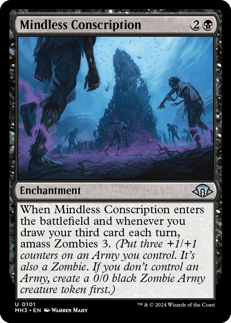 Mindless Conscription (101) (Modern Horizons 3) (Foil)