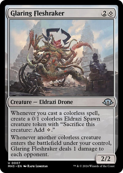 Glaring Fleshraker (7) (Modern Horizons 3) (Foil)