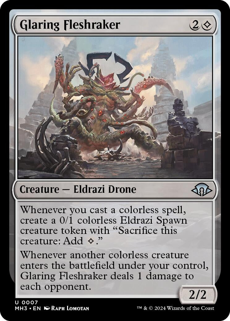 Glaring Fleshraker (7) (Modern Horizons 3) (Foil)