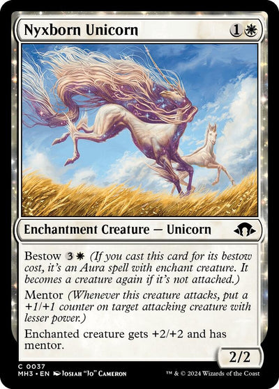 Nyxborn Unicorn (37) (Modern Horizons 3) (Foil)