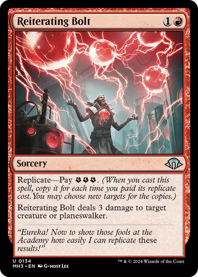 Reiterating Bolt (134) (Modern Horizons 3) (Foil)
