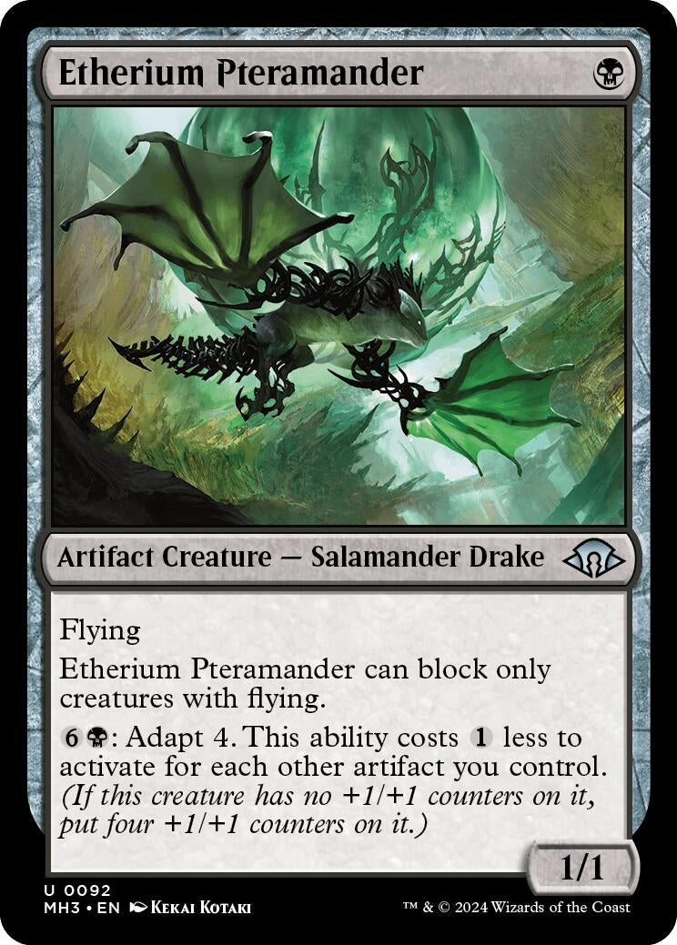 Etherium Pteramander (92) (Modern Horizons 3) (Foil)