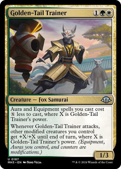 Golden-Tail Trainer (187) (Modern Horizons 3) (Foil)