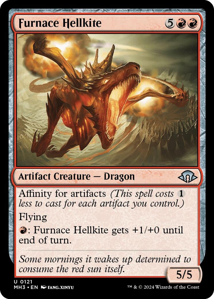 Furnace Hellkite (121) (Modern Horizons 3) (Foil)