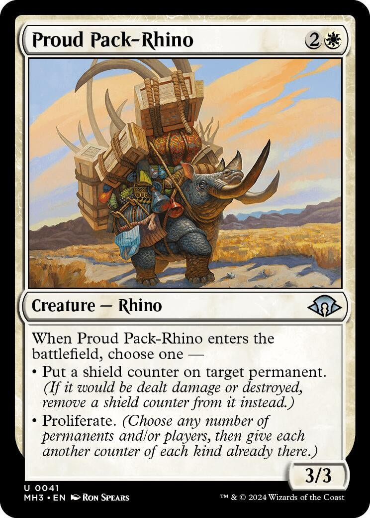 Proud Pack-Rhino (41) (Modern Horizons 3) (Foil)