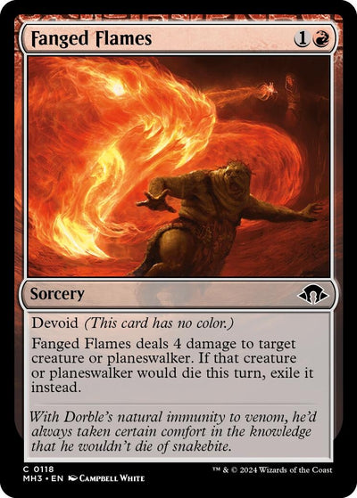 Fanged Flames (118) (Modern Horizons 3) (Foil)