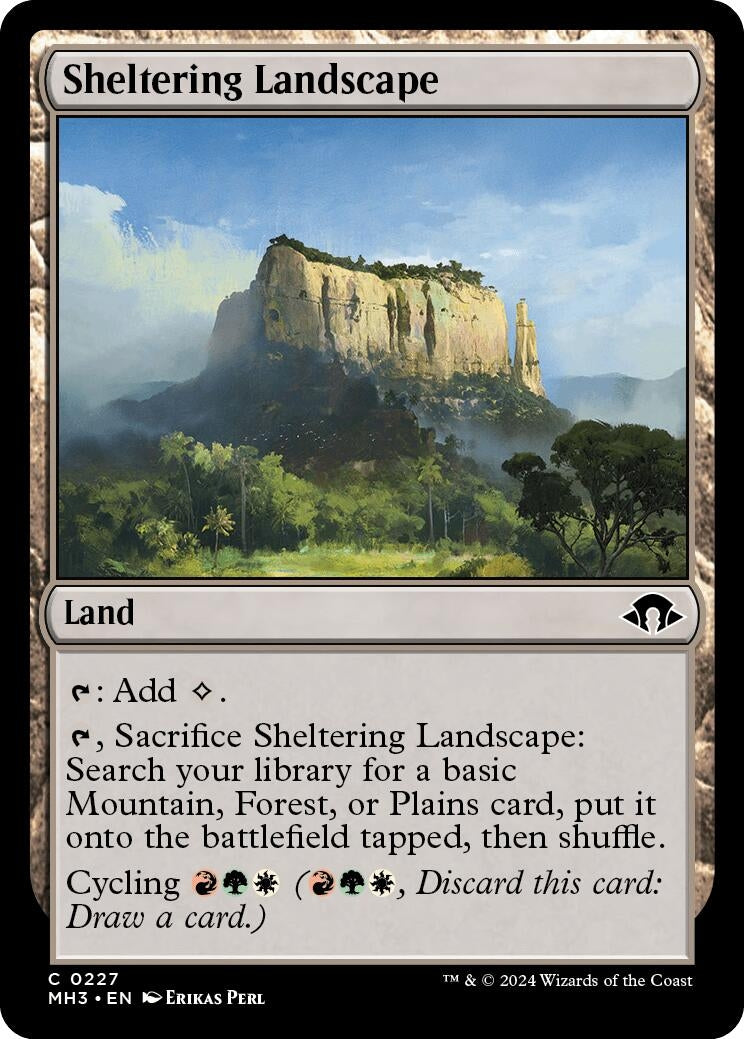 Sheltering Landscape (227) (Modern Horizons 3) (Foil)