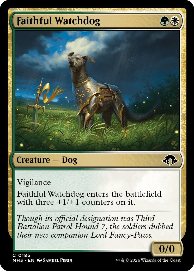 Faithful Watchdog (185) (Modern Horizons 3) (Foil)