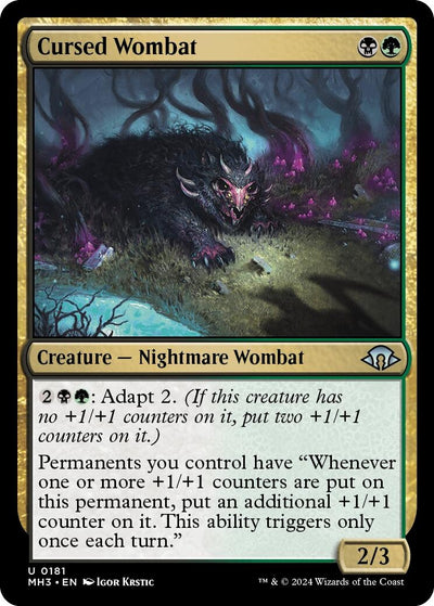 Cursed Wombat (181) (Modern Horizons 3)