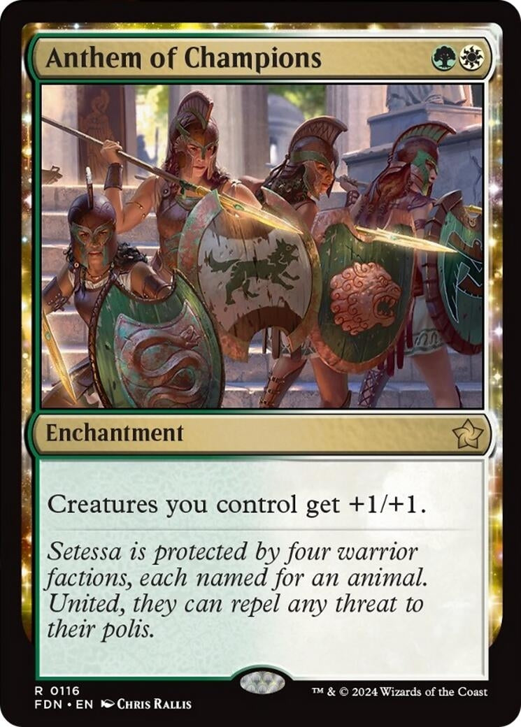 Anthem of Champions (116) (Foundations) (Foil)