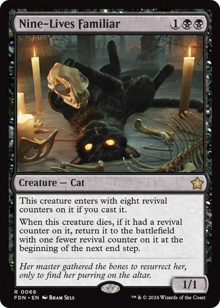 Nine-Lives Familiar (66) (Foundations) (Foil)