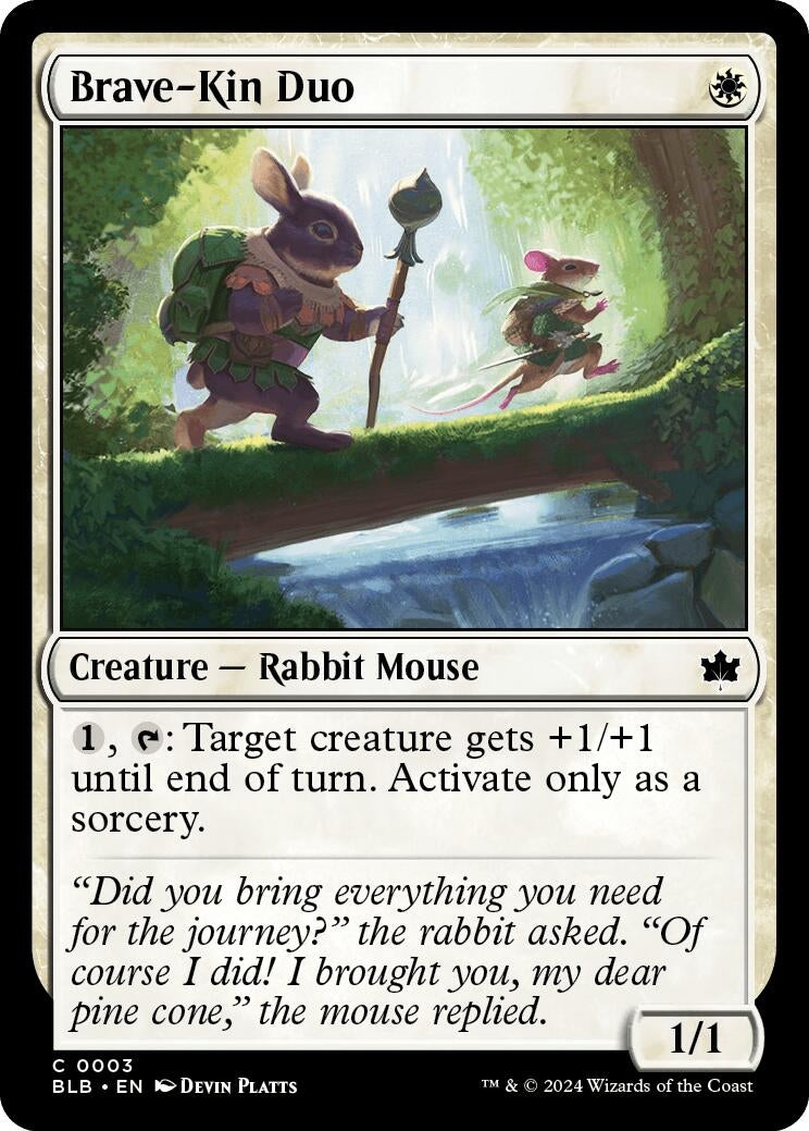 Brave-Kin Duo (3) (Bloomburrow) (Foil)