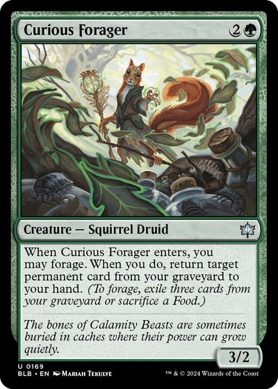 Curious Forager (169) (Bloomburrow) (Foil)