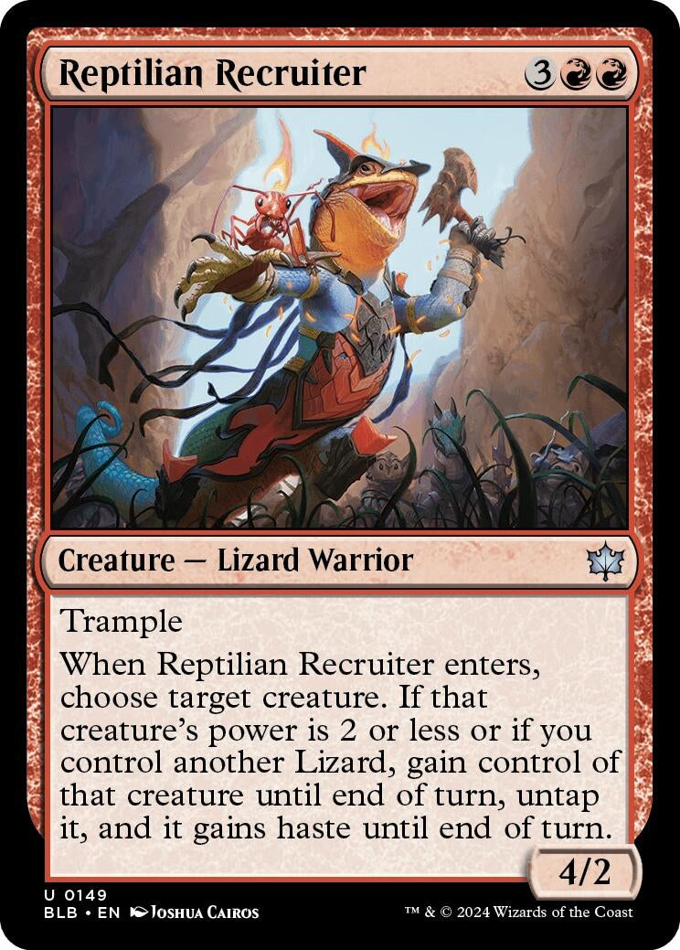 Reptilian Recruiter (149) (Bloomburrow)