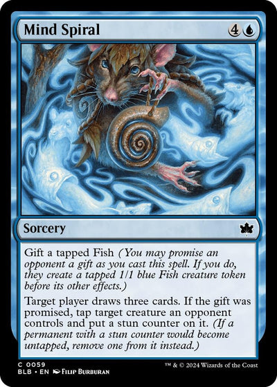 Mind Spiral (59) (Bloomburrow) (Foil)