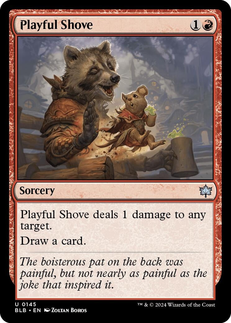 Playful Shove (145) (Bloomburrow)