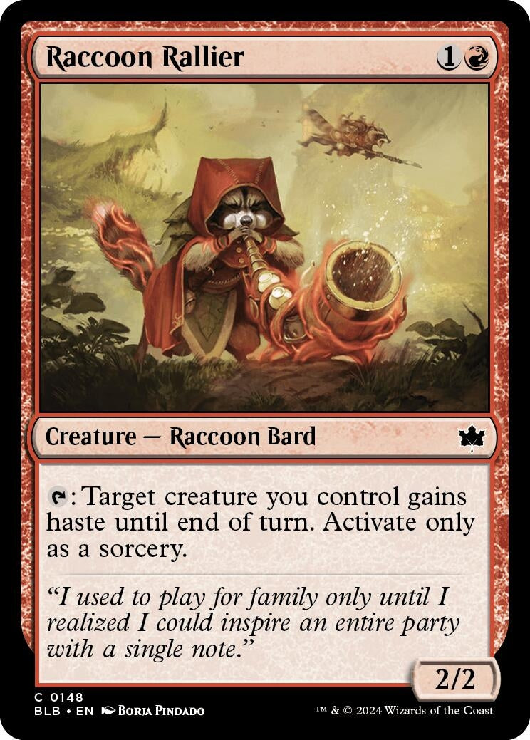 Raccoon Rallier (148) (Bloomburrow)