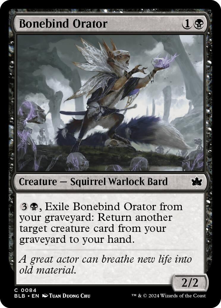 Bonebind Orator (84) (Bloomburrow) (Foil)
