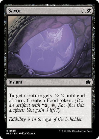 Savor (109) (Bloomburrow) (Foil)
