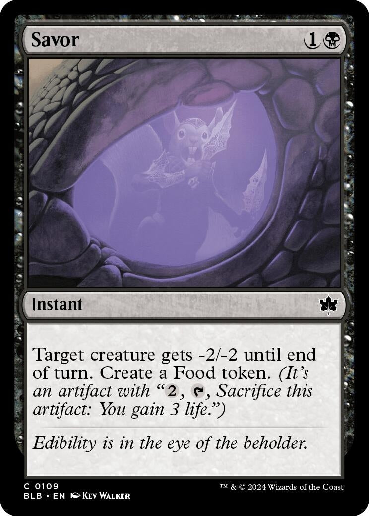Savor (109) (Bloomburrow) (Foil)
