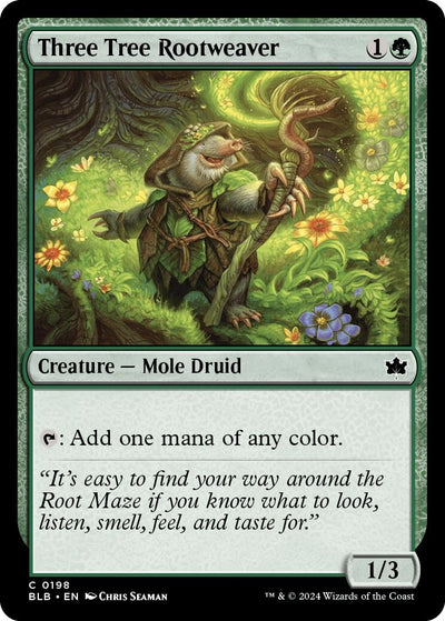Three Tree Rootweaver (198) (Bloomburrow) (Foil)