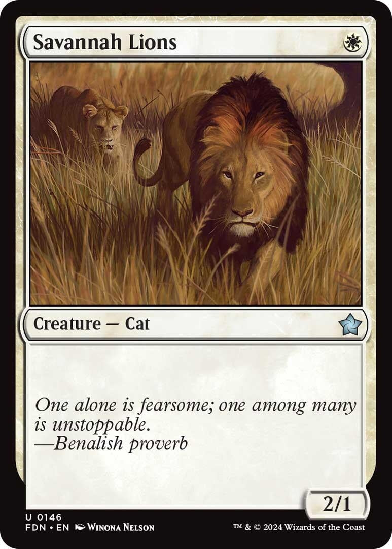 Savannah Lions (146) (Foundations) (Foil)