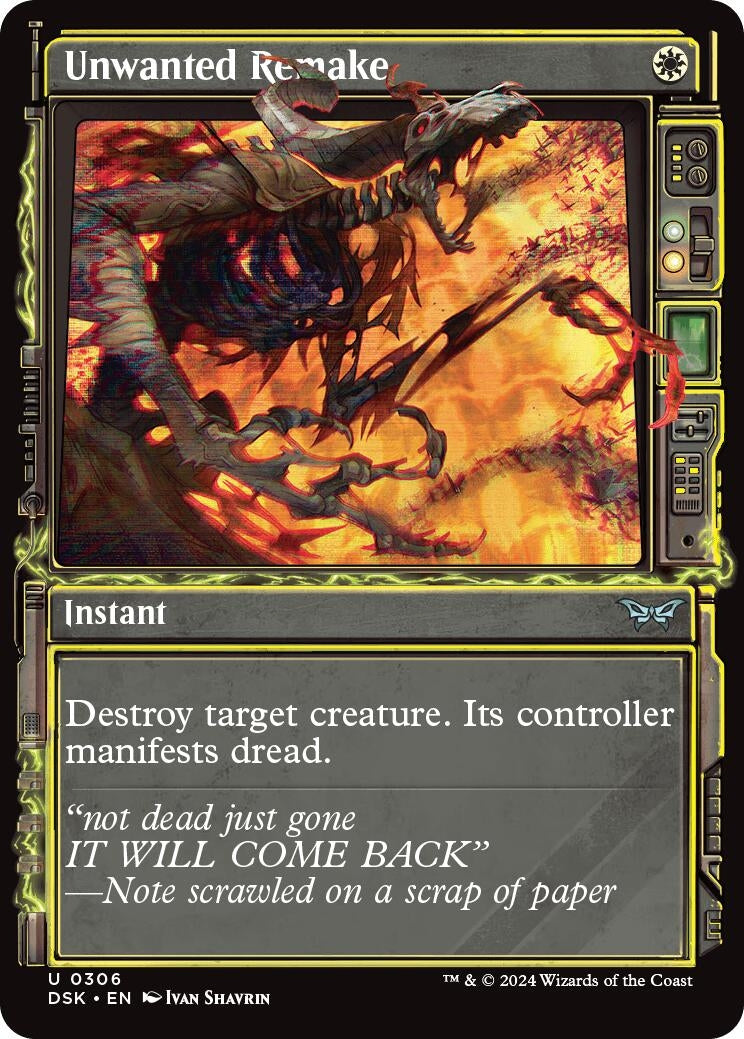 Unwanted Remake (Showcase) (306) (Duskmourn: House of Horror) (Foil)
