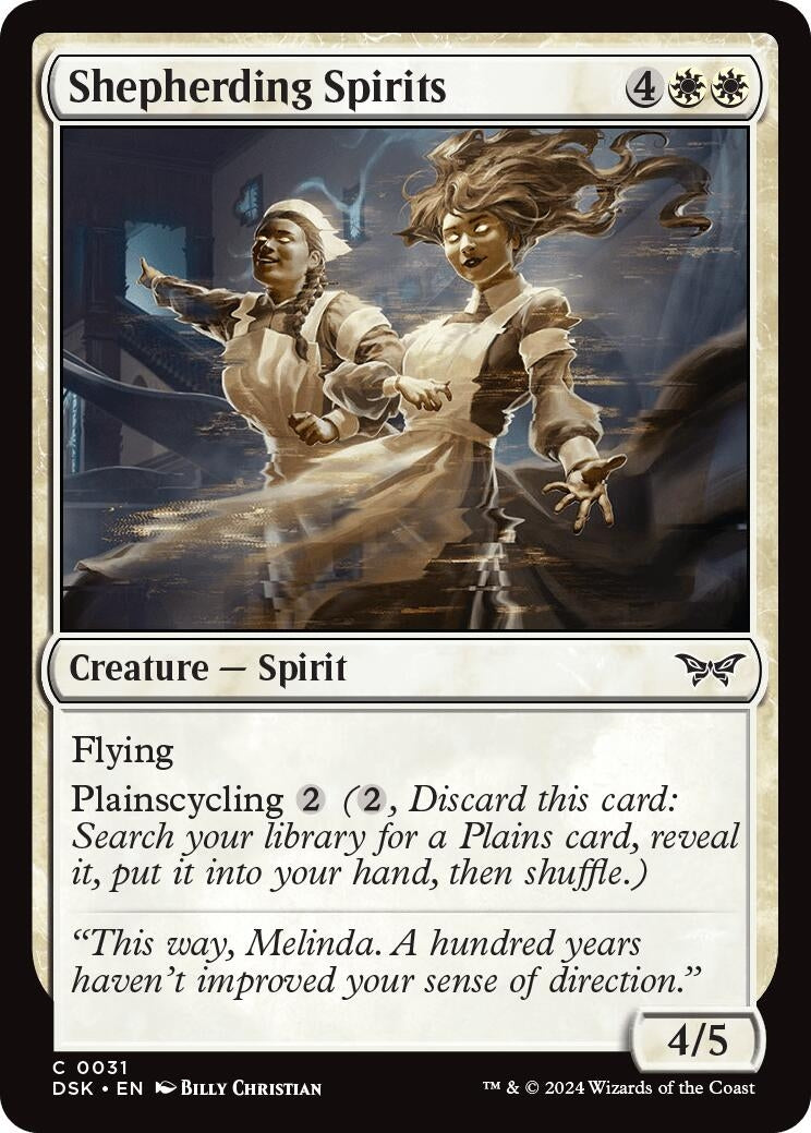 Shepherding Spirits (31) (Duskmourn: House of Horror) (Foil)